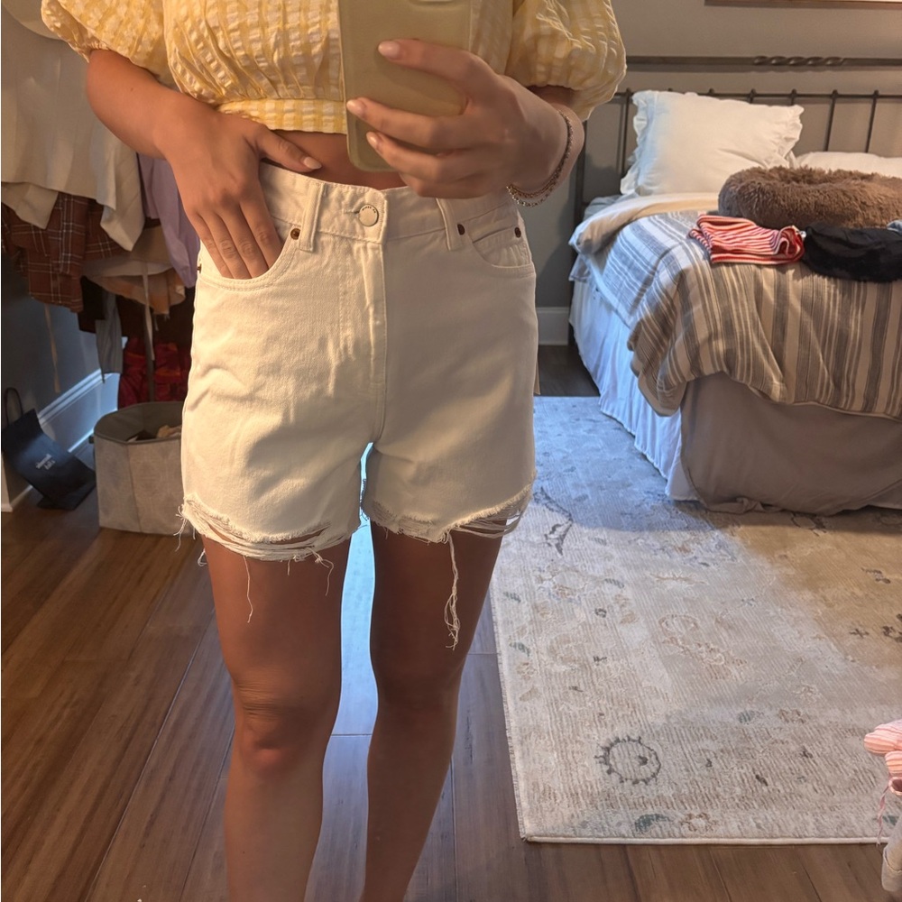 Dr. Denim white shorts